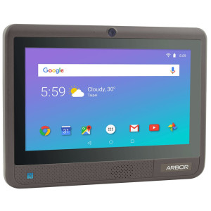 ARBOR IOT-800N 8" Touch Panel PC with ARM Quad-core Cortex-A35, LAN, 2 GB memory, multiple I/O